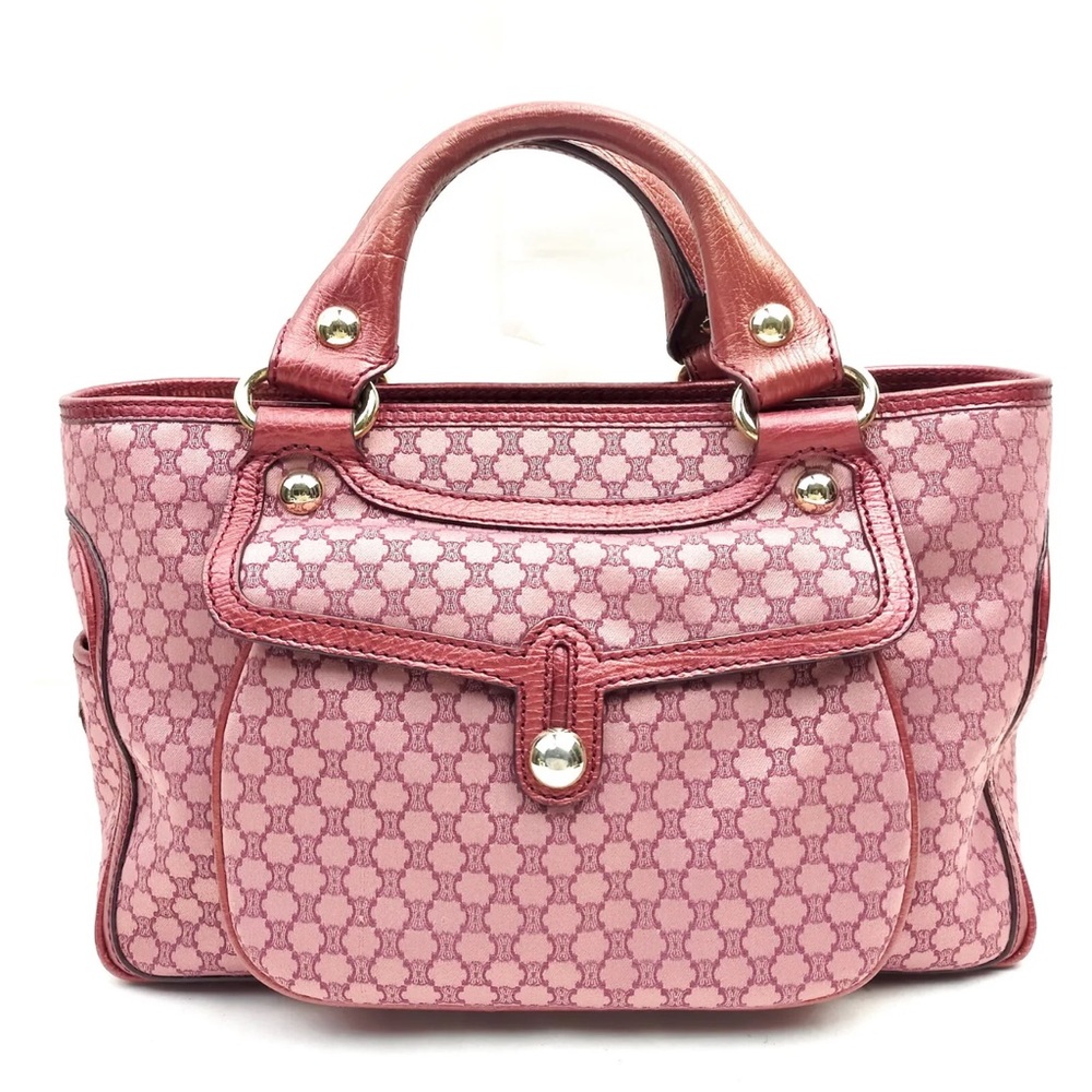 CELINE Boogie Bag Red Canvas